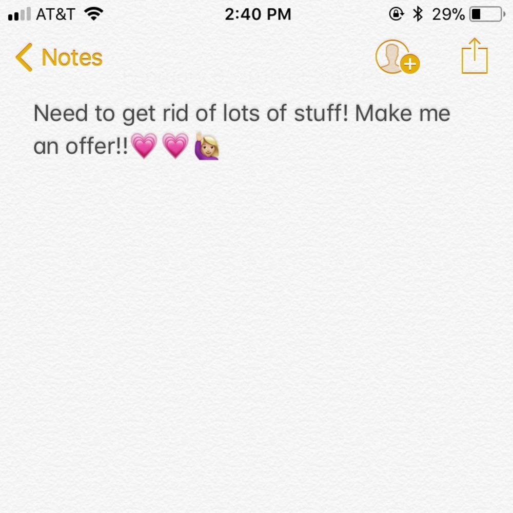 Willing to negotiate!